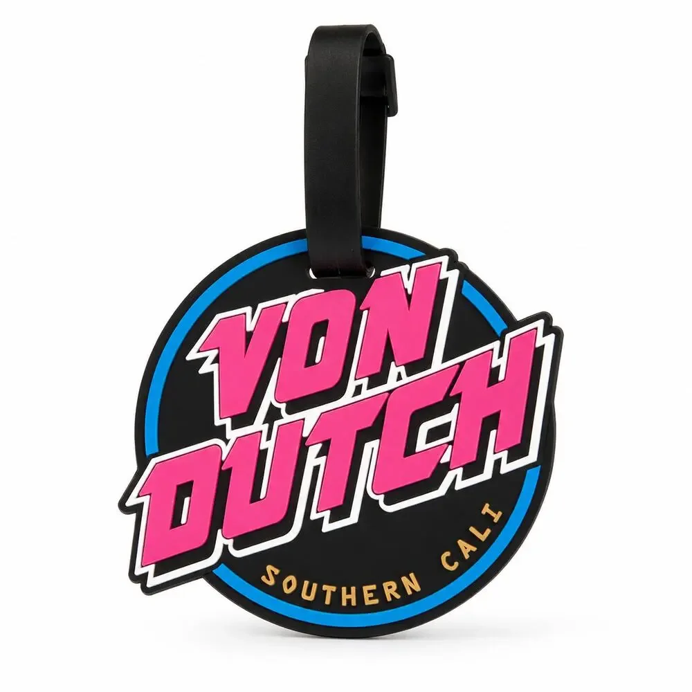Von Dutch Neon Suitcase ID Tag Set - 2-Piece (New)